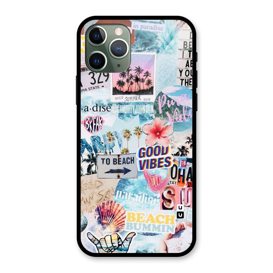 Beaching Life Glass Back Case for iPhone 11 Pro