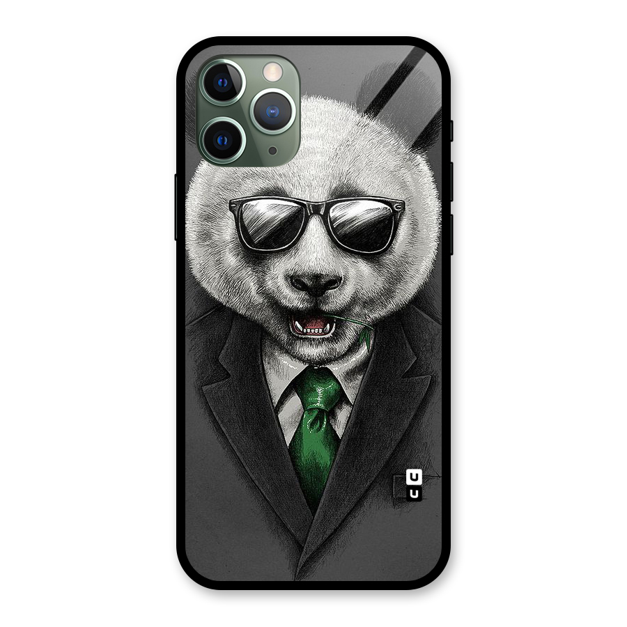 Bear Face Glass Back Case for iPhone 11 Pro