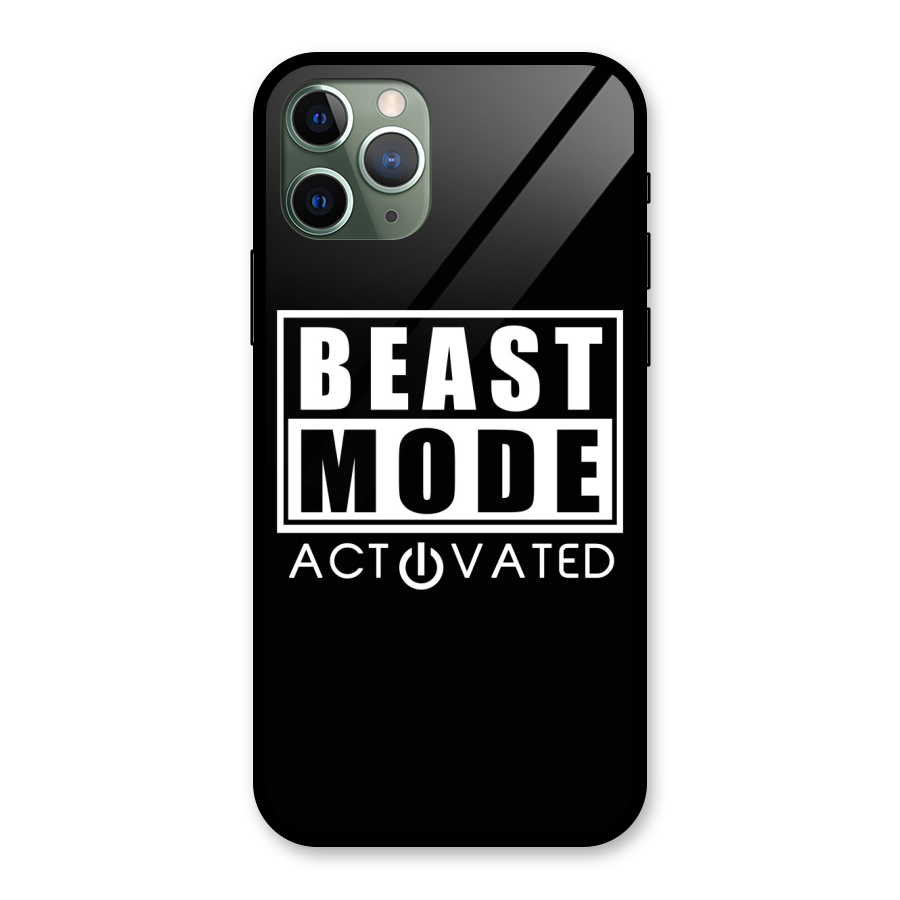 Beast Mode Activated Glass Back Case for iPhone 11 Pro