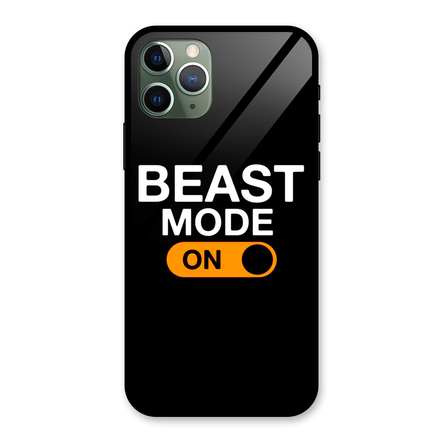 Beast Mode Switched On Glass Back Case for iPhone 11 Pro