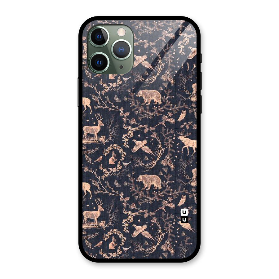 Beautiful Animal Design Glass Back Case for iPhone 11 Pro