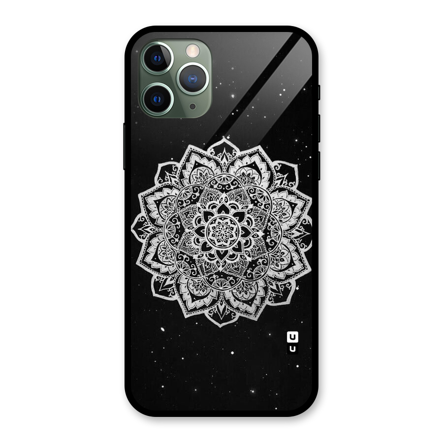 Beautiful Mandala Design Glass Back Case for iPhone 11 Pro