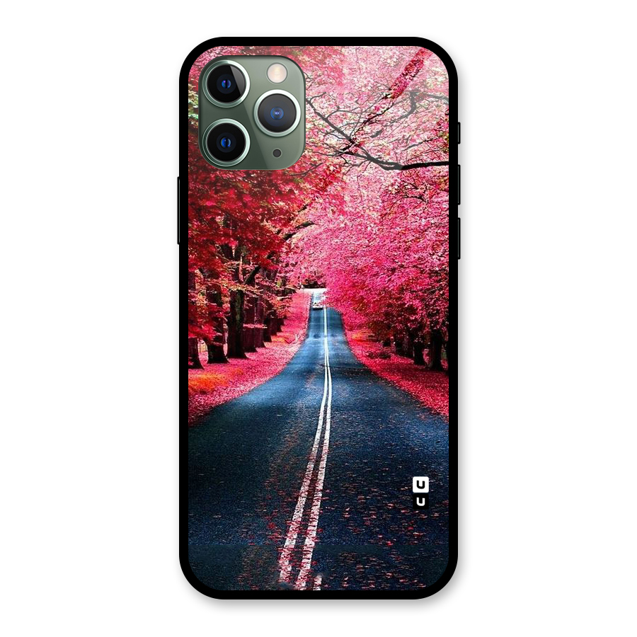 Beautiful Red Trees Glass Back Case for iPhone 11 Pro