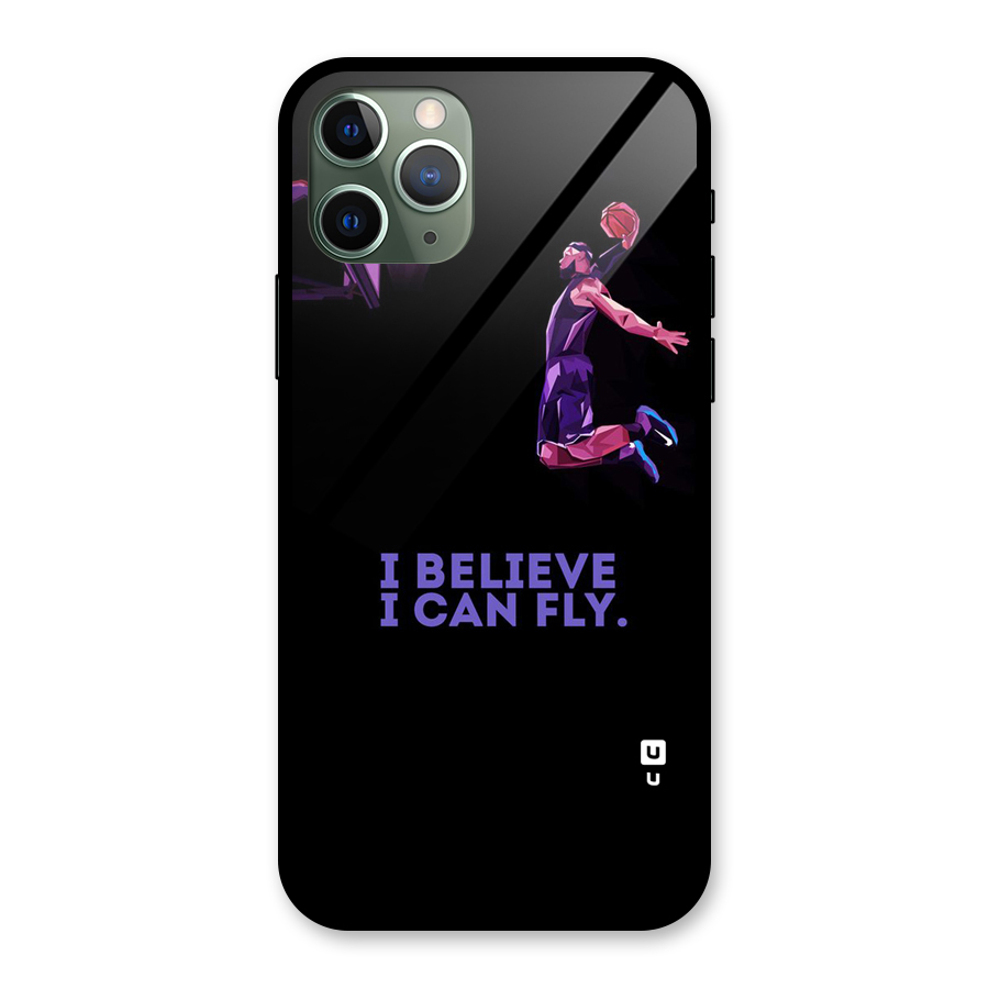 Believe And Fly Glass Back Case for iPhone 11 Pro