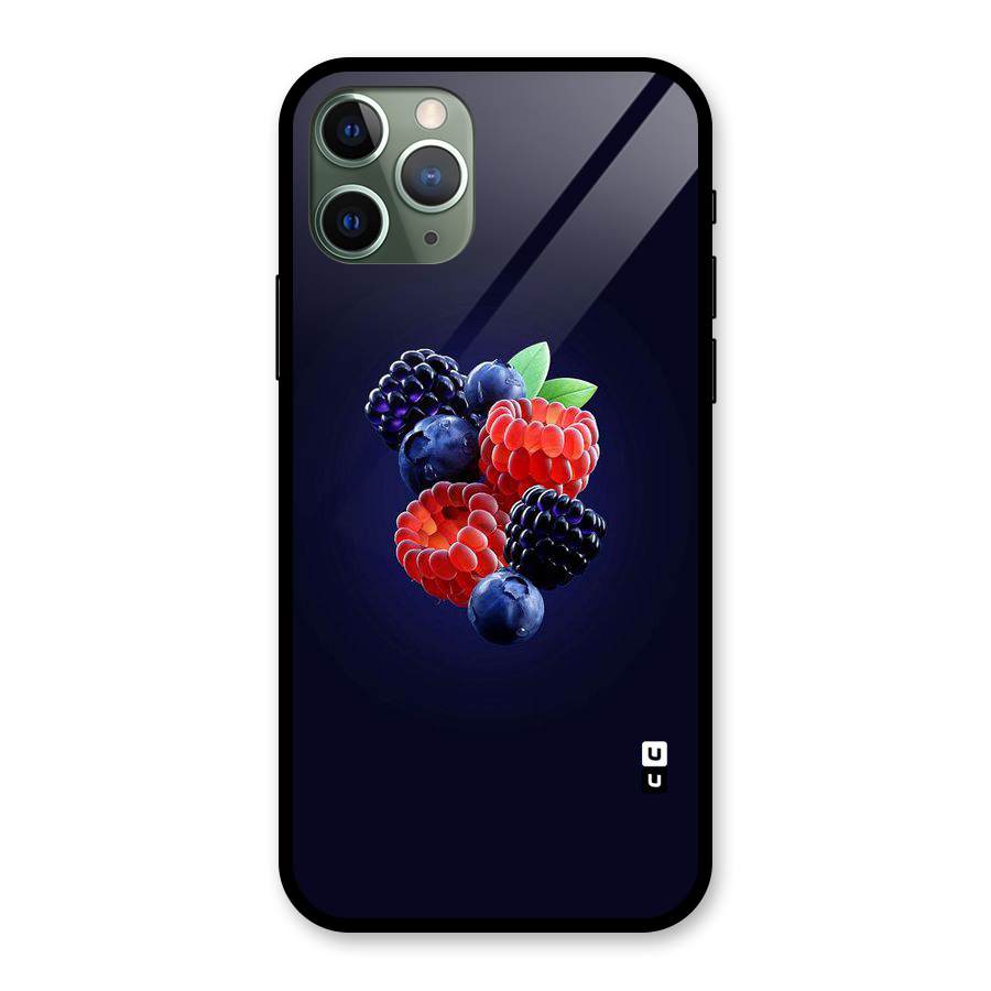 Berry Blast Glass Back Case for iPhone 11 Pro