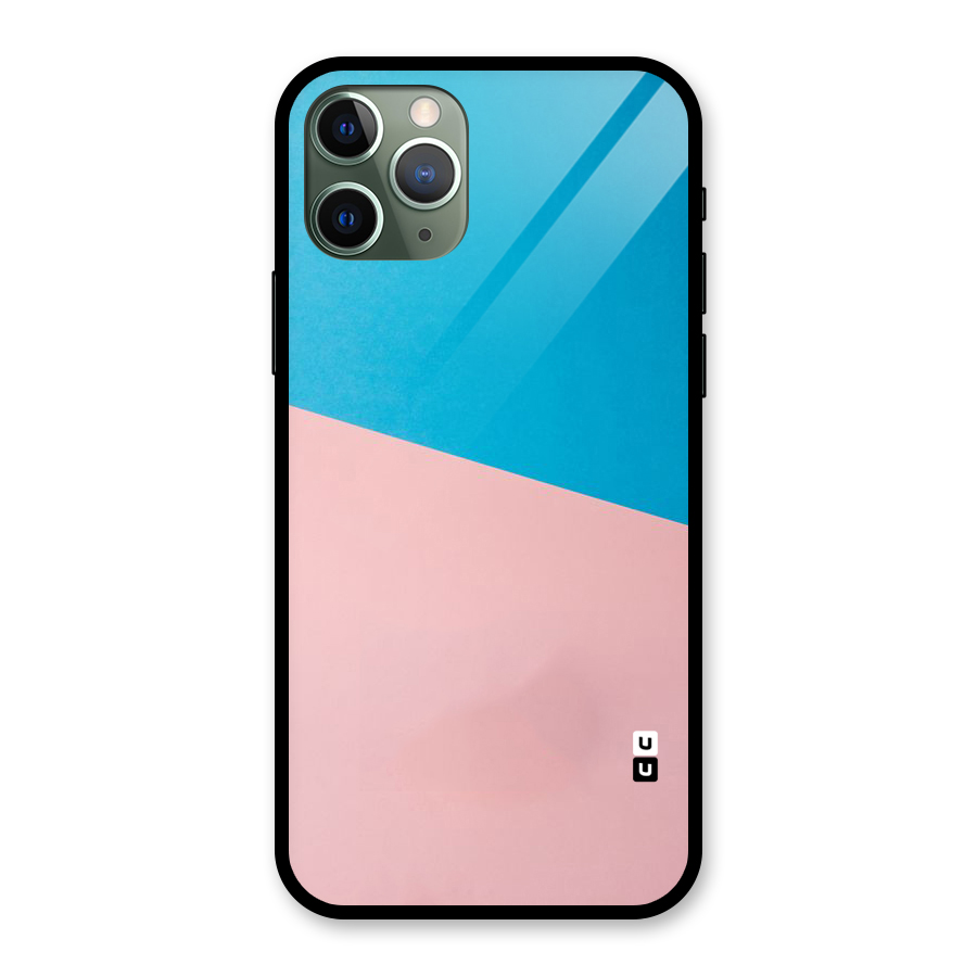 Bicolor Design Glass Back Case for iPhone 11 Pro