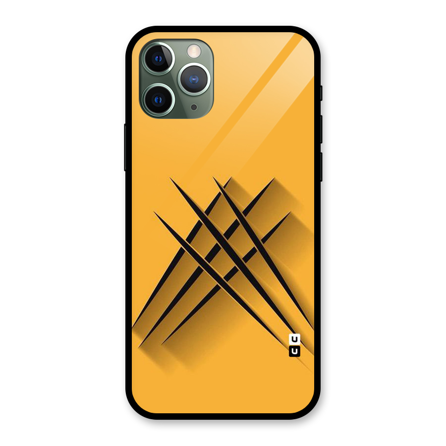 Black Paws Glass Back Case for iPhone 11 Pro