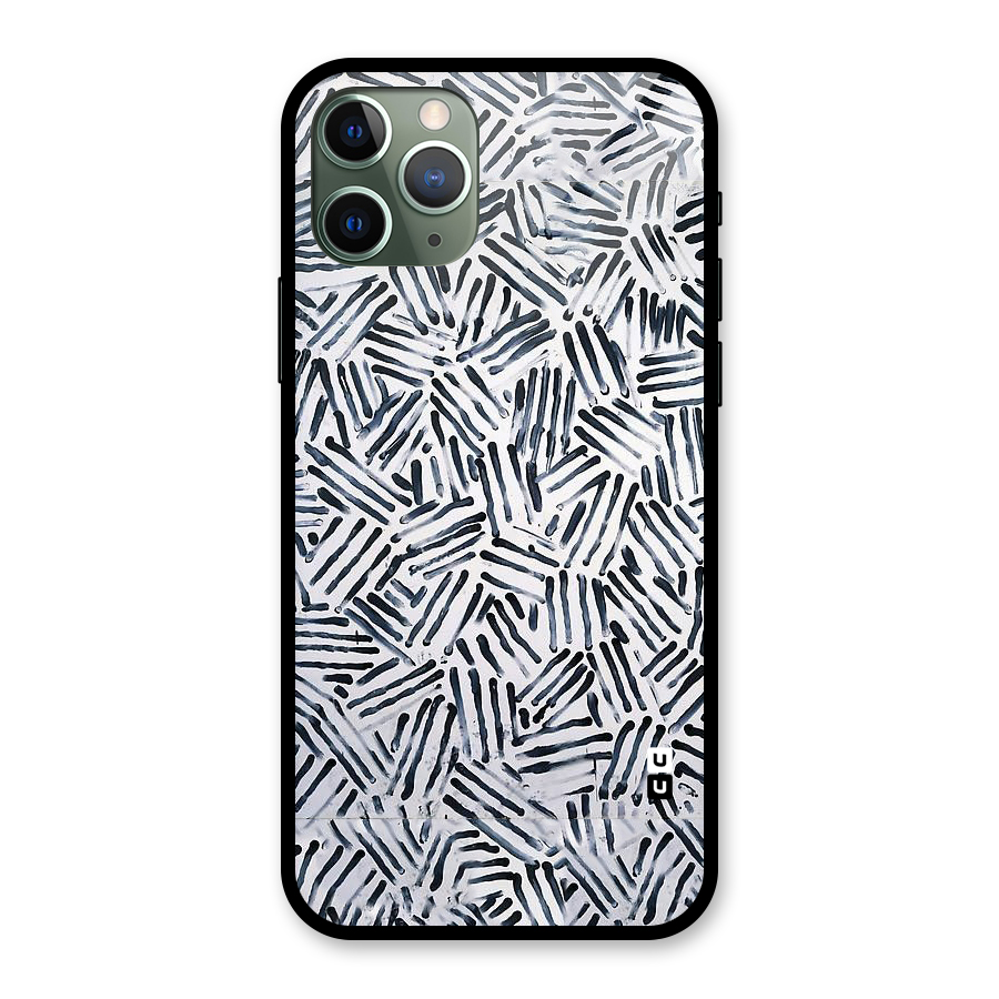 Black Tiny Uneven Glass Back Case for iPhone 11 Pro