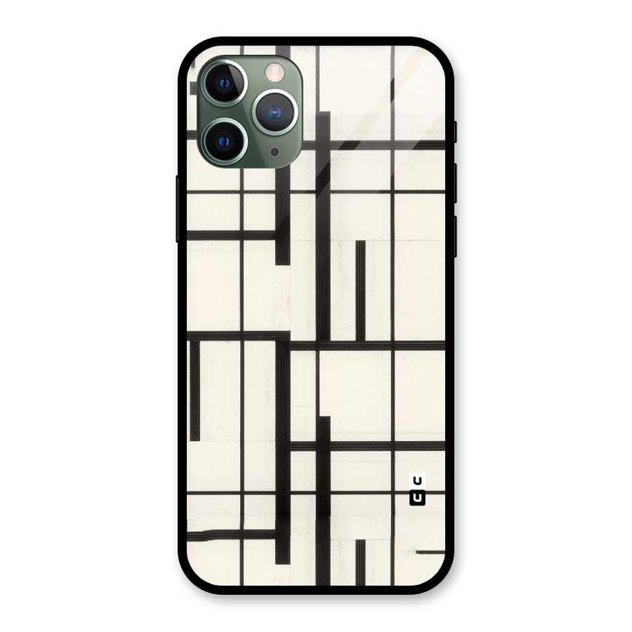 Black Unsymmetry Glass Back Case for iPhone 11 Pro