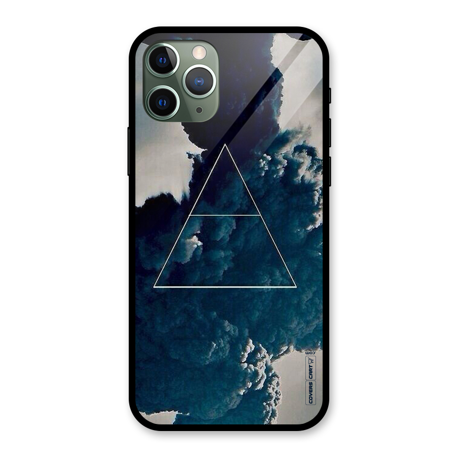 Blue Hue Smoke Glass Back Case for iPhone 11 Pro