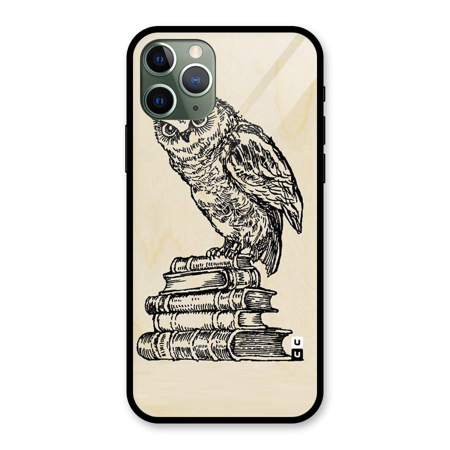 Book Owl Glass Back Case for iPhone 11 Pro