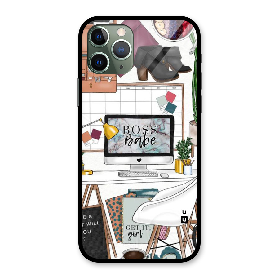 Boss Babe Glass Back Case for iPhone 11 Pro