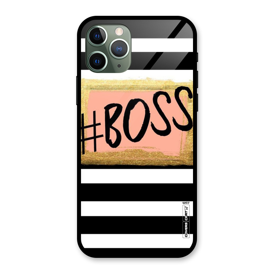 Boss Stripes Glass Back Case for iPhone 11 Pro