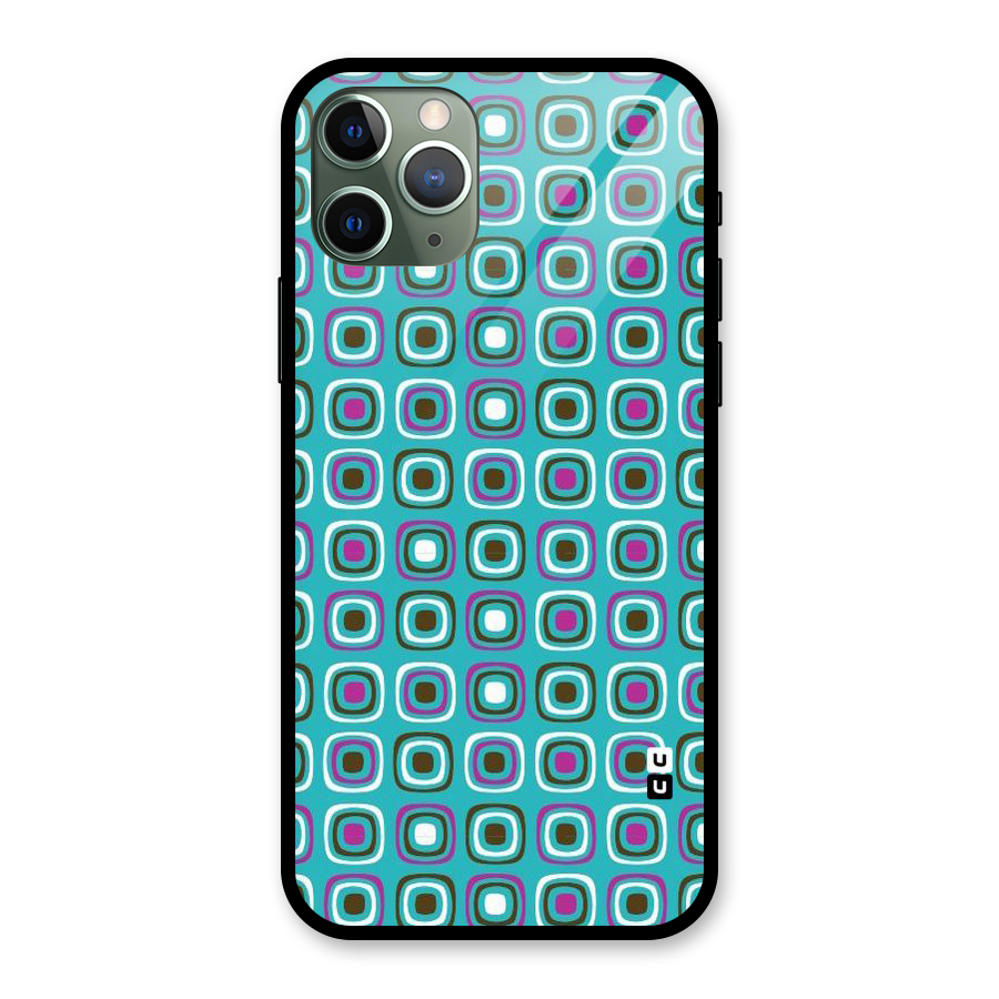 Boxes Tiny Pattern Glass Back Case for iPhone 11 Pro