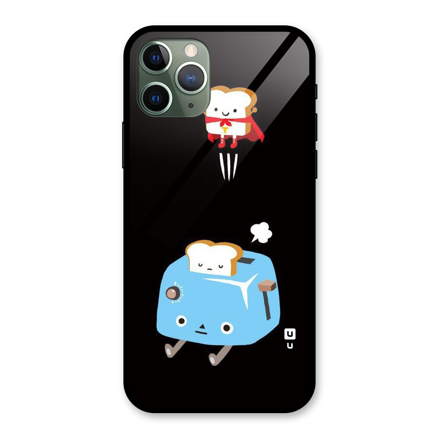 Bread Toast Glass Back Case for iPhone 11 Pro