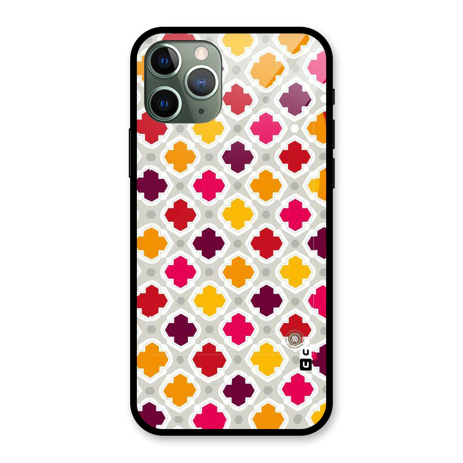 Bright Pattern Glass Back Case for iPhone 11 Pro