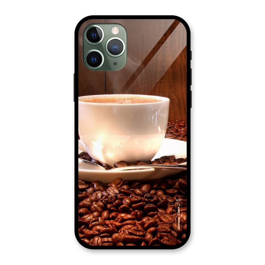Caffeine Beans Glass Back Case for iPhone 11 Pro