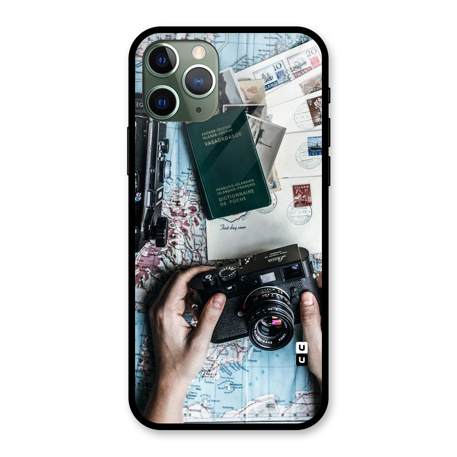 Camera and Postcards Glass Back Case for iPhone 11 Pro