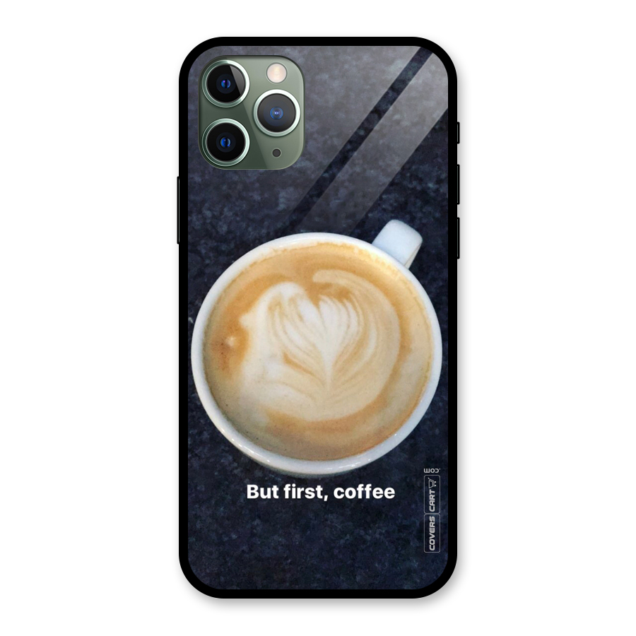 Cappuccino Coffee Glass Back Case for iPhone 11 Pro