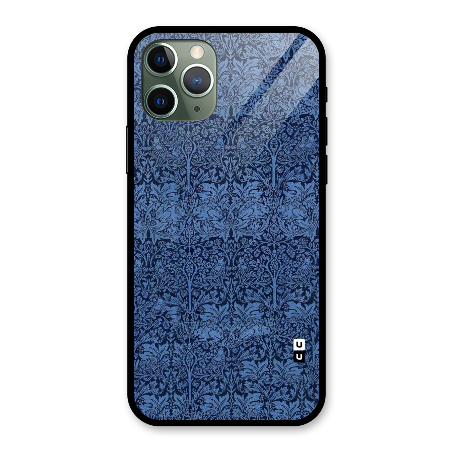 Carving Design Glass Back Case for iPhone 11 Pro