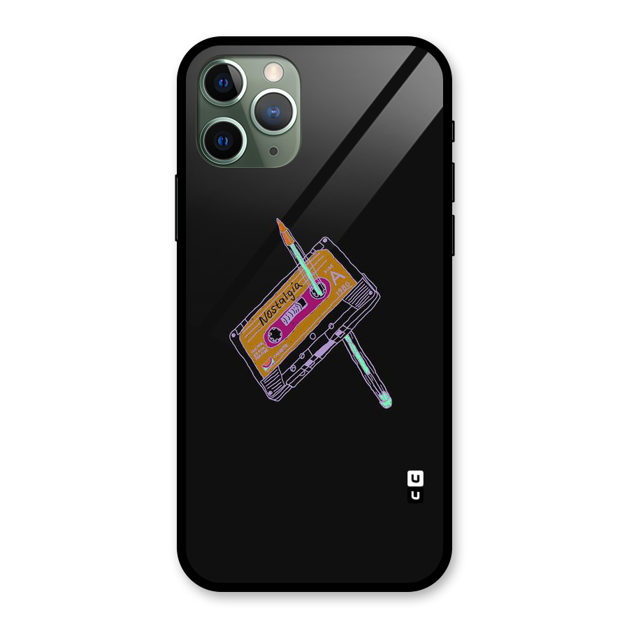 Casette Nostalgia Glass Back Case for iPhone 11 Pro