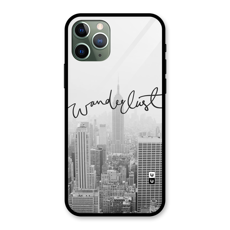 City Wanderlust Monochrome Glass Back Case for iPhone 11 Pro