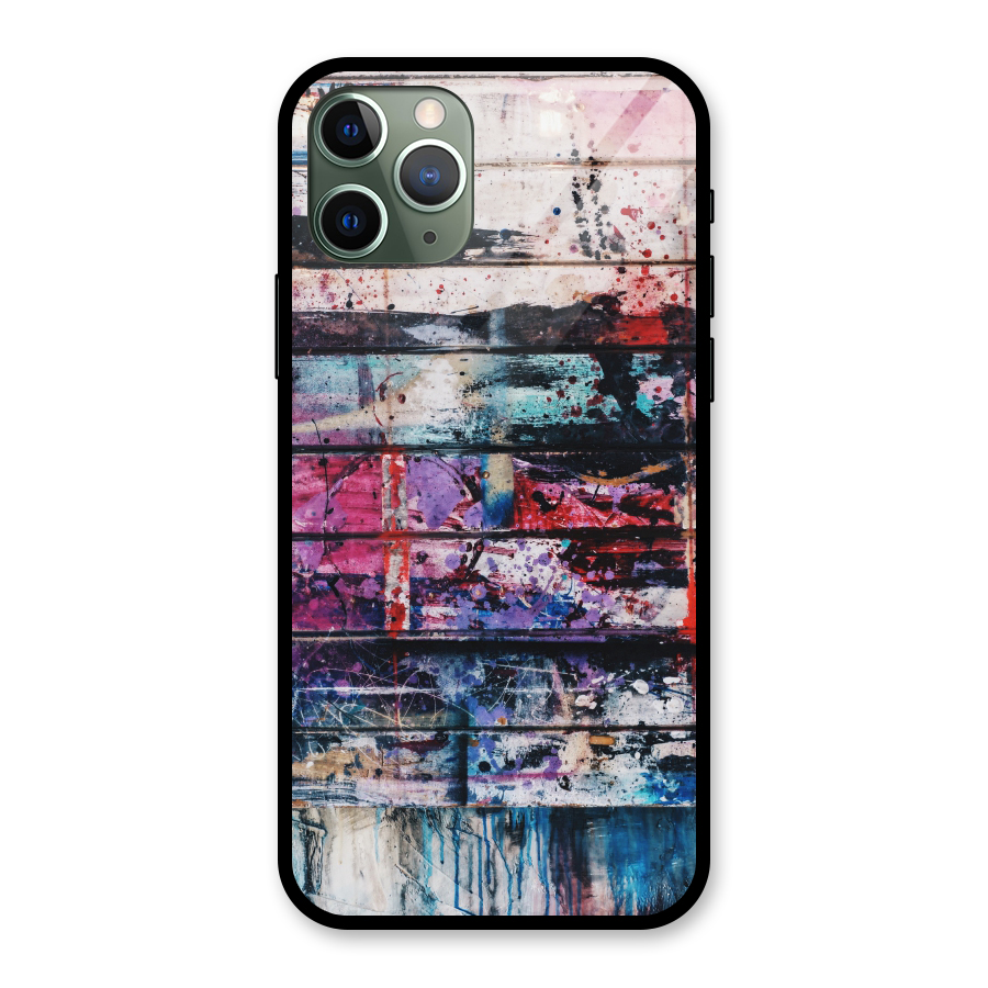 Classic Art Splash Glass Back Case for iPhone 11 Pro