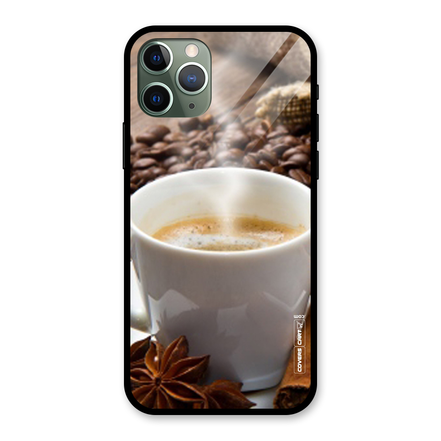 Classic Coffee Beans Glass Back Case for iPhone 11 Pro