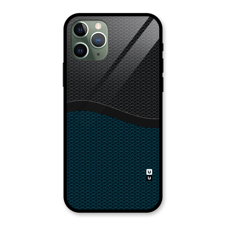 Classy Rugged Bicolor Glass Back Case for iPhone 11 Pro
