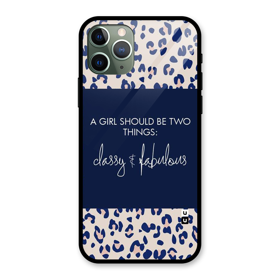 Classy and Fabulous Glass Back Case for iPhone 11 Pro