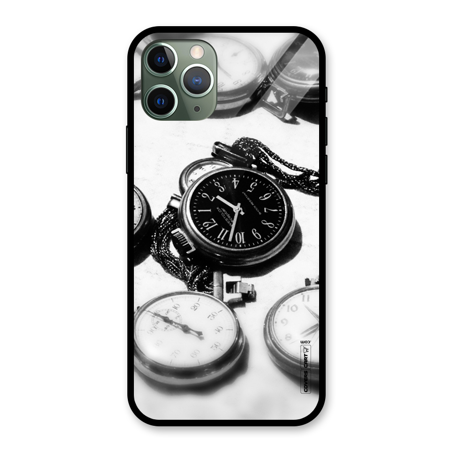 Clock Collection Glass Back Case for iPhone 11 Pro