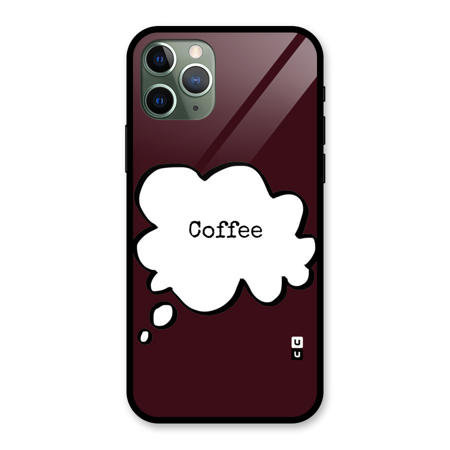 Coffee Bubble Glass Back Case for iPhone 11 Pro