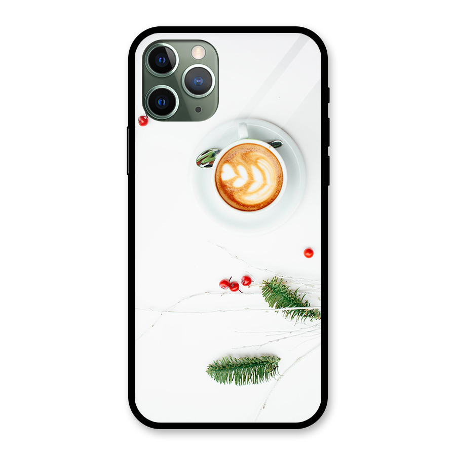 Coffee and Leafs Glass Back Case for iPhone 11 Pro