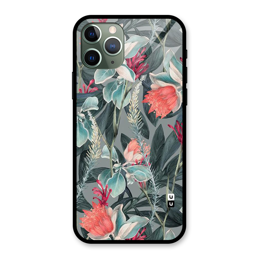 Colored Petals Glass Back Case for iPhone 11 Pro