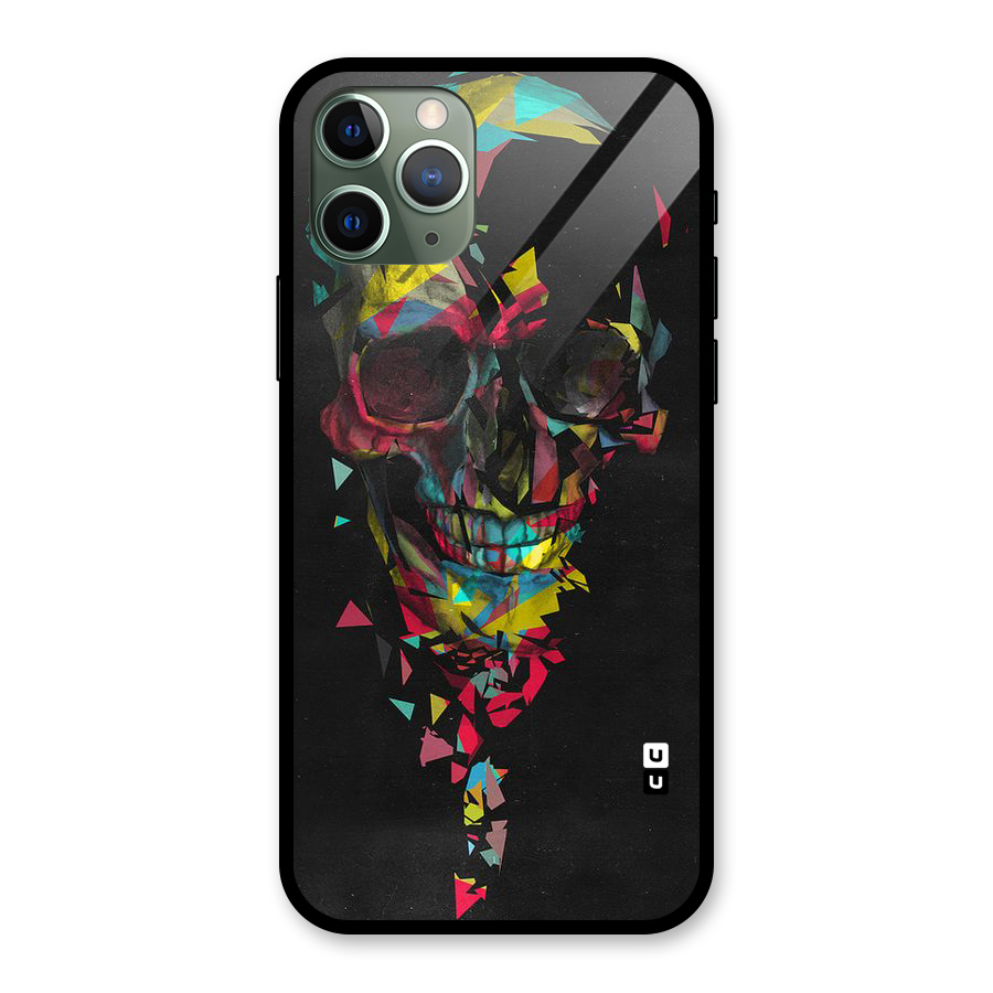 Colored Skull Shred Glass Back Case for iPhone 11 Pro