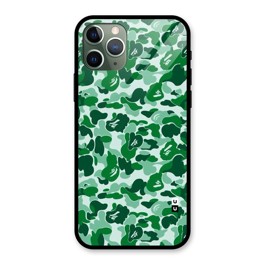 Colorful Camouflage Glass Back Case for iPhone 11 Pro
