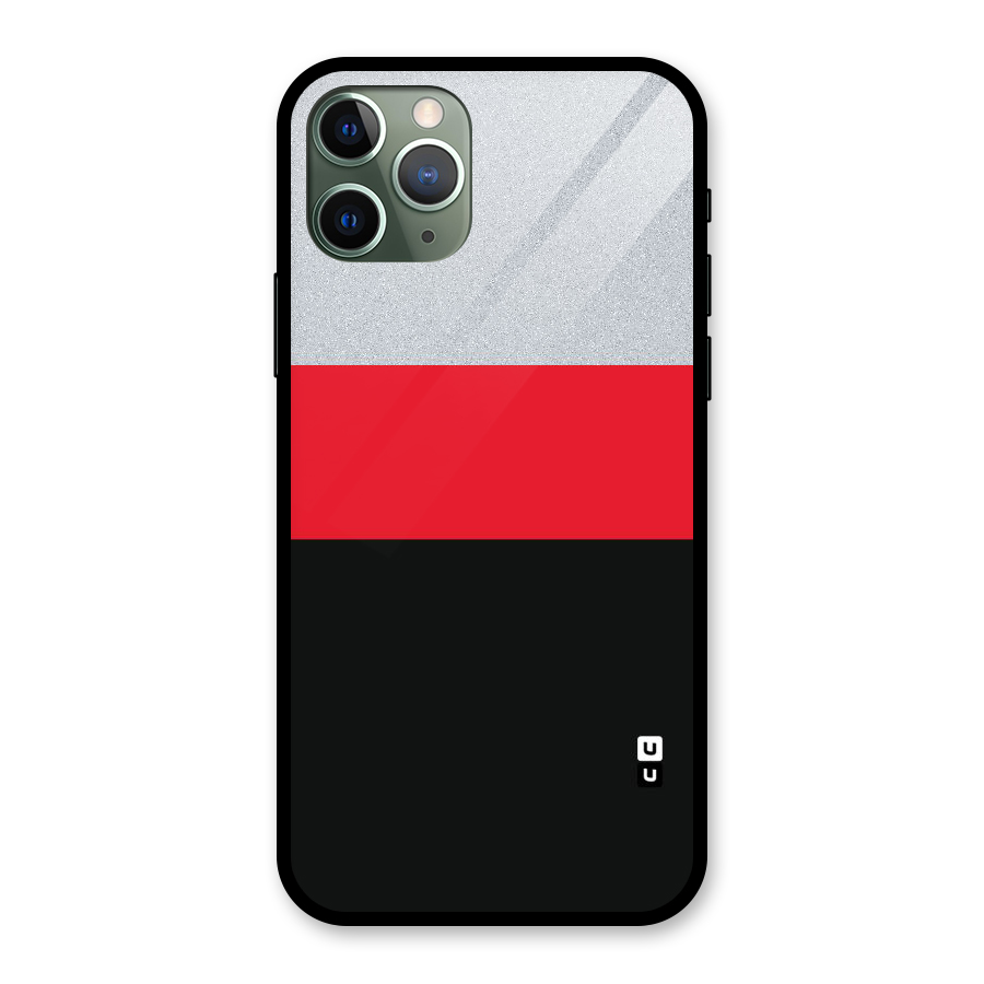 Cool Melange Stripe Glass Back Case for iPhone 11 Pro