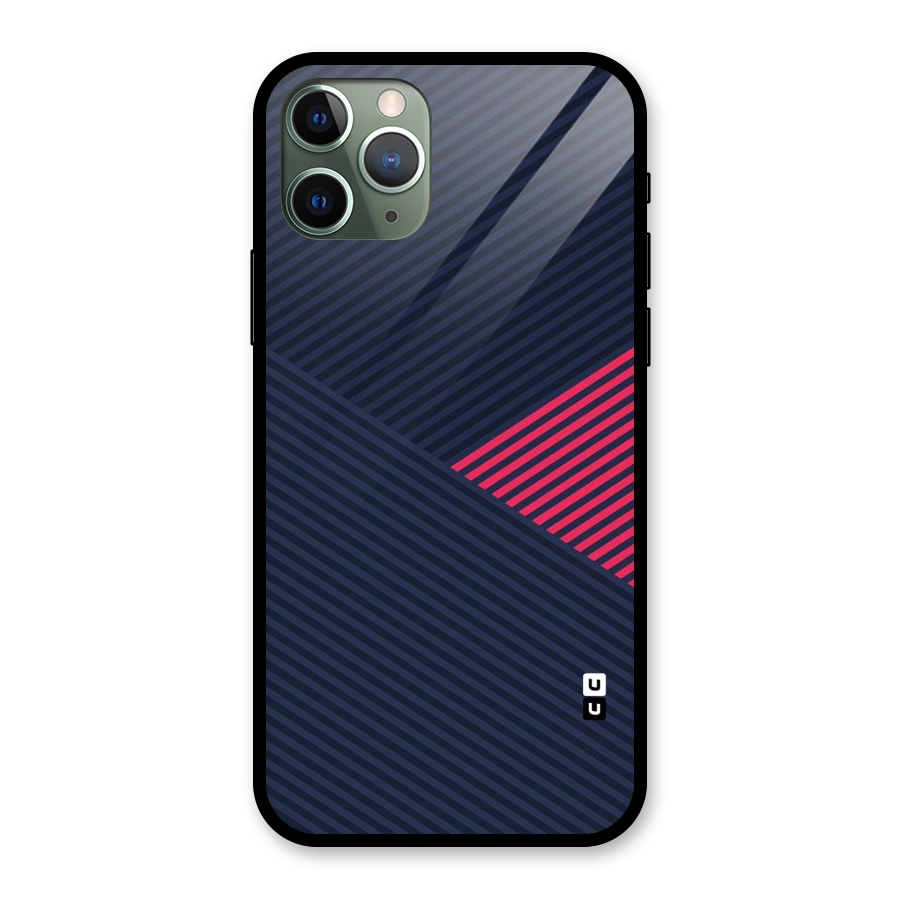 Criscros Stripes Glass Back Case for iPhone 11 Pro