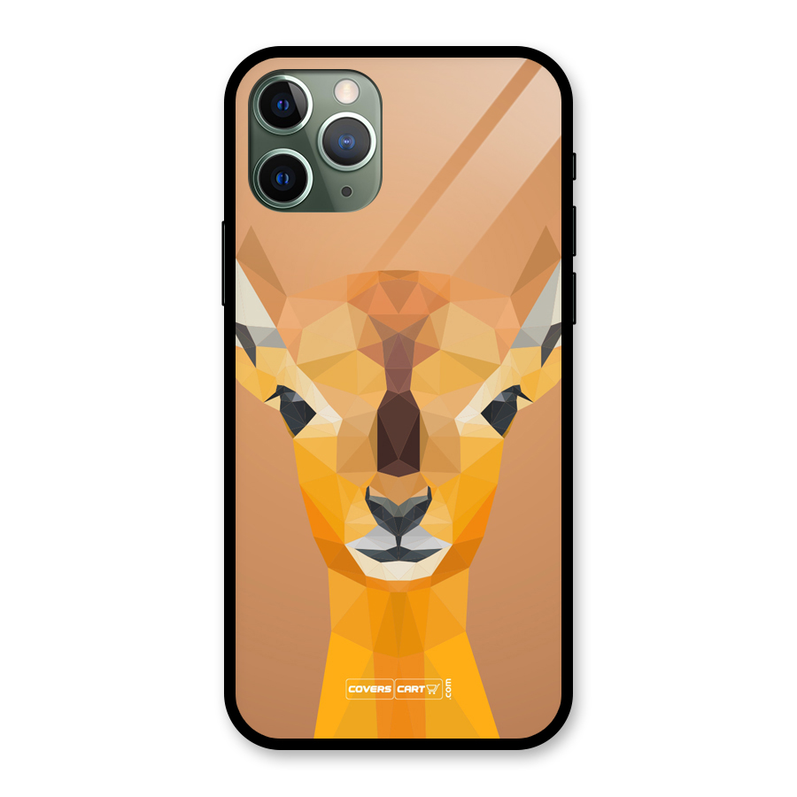 Cute Deer Glass Back Case for iPhone 11 Pro