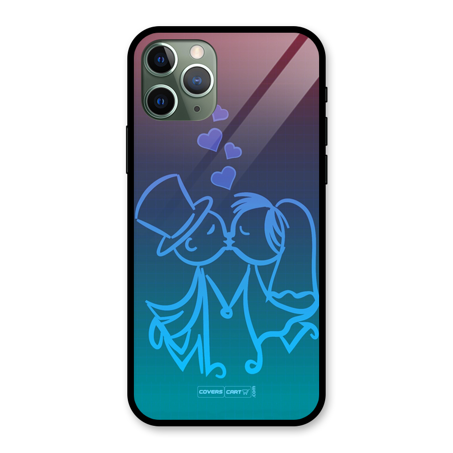 Cute Love Glass Back Case for iPhone 11 Pro
