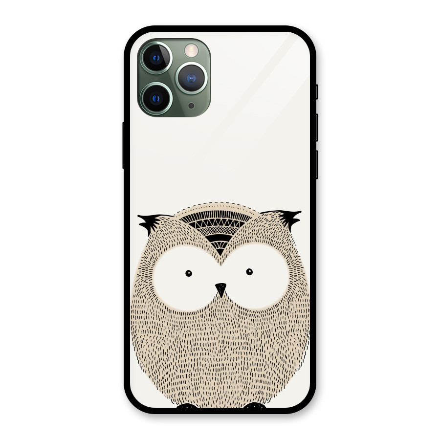 Cute Owl Glass Back Case for iPhone 11 Pro