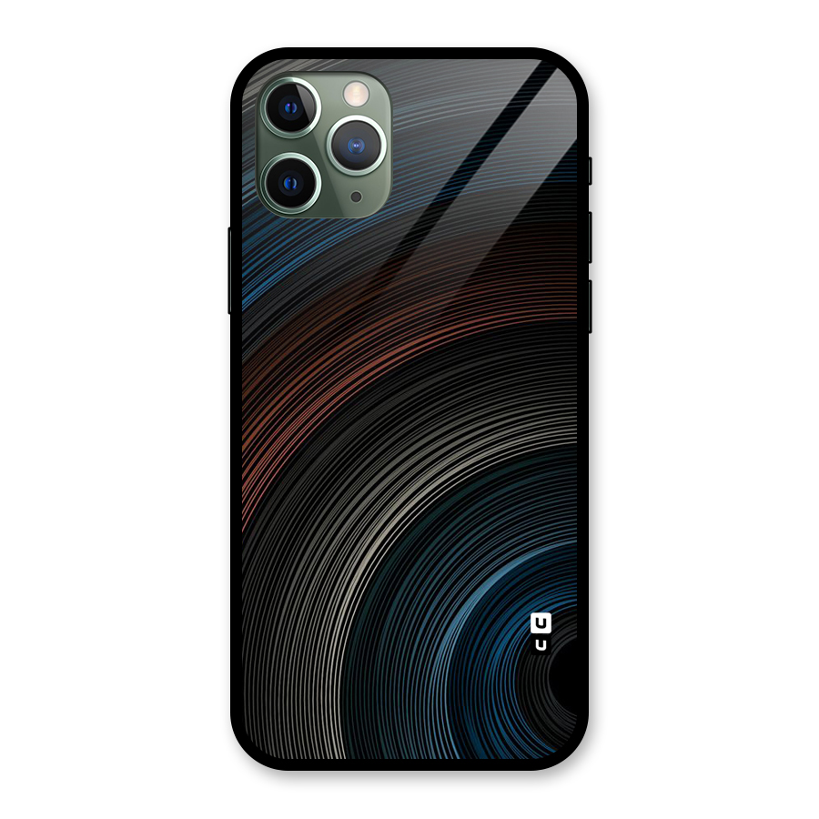 Dark Shade Swirls Glass Back Case for iPhone 11 Pro