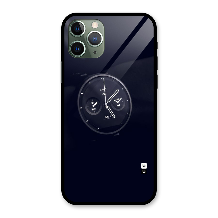 Dark Watch Glass Back Case for iPhone 11 Pro