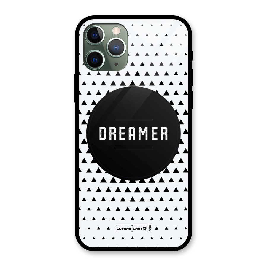 Dreamer Minimalist Glass Back Case for iPhone 11 Pro