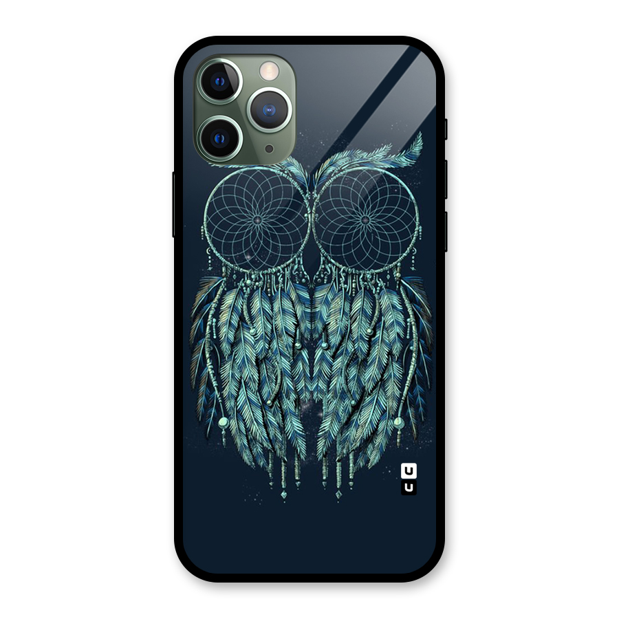 Dreamy Owl Catcher Glass Back Case for iPhone 11 Pro