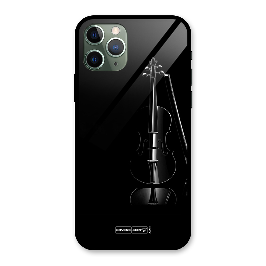 Elegant Violin Glass Back Case for iPhone 11 Pro
