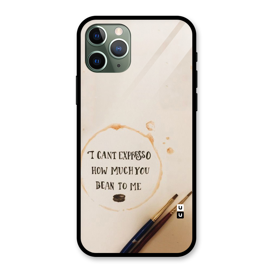 Espresso Bean Glass Back Case for iPhone 11 Pro