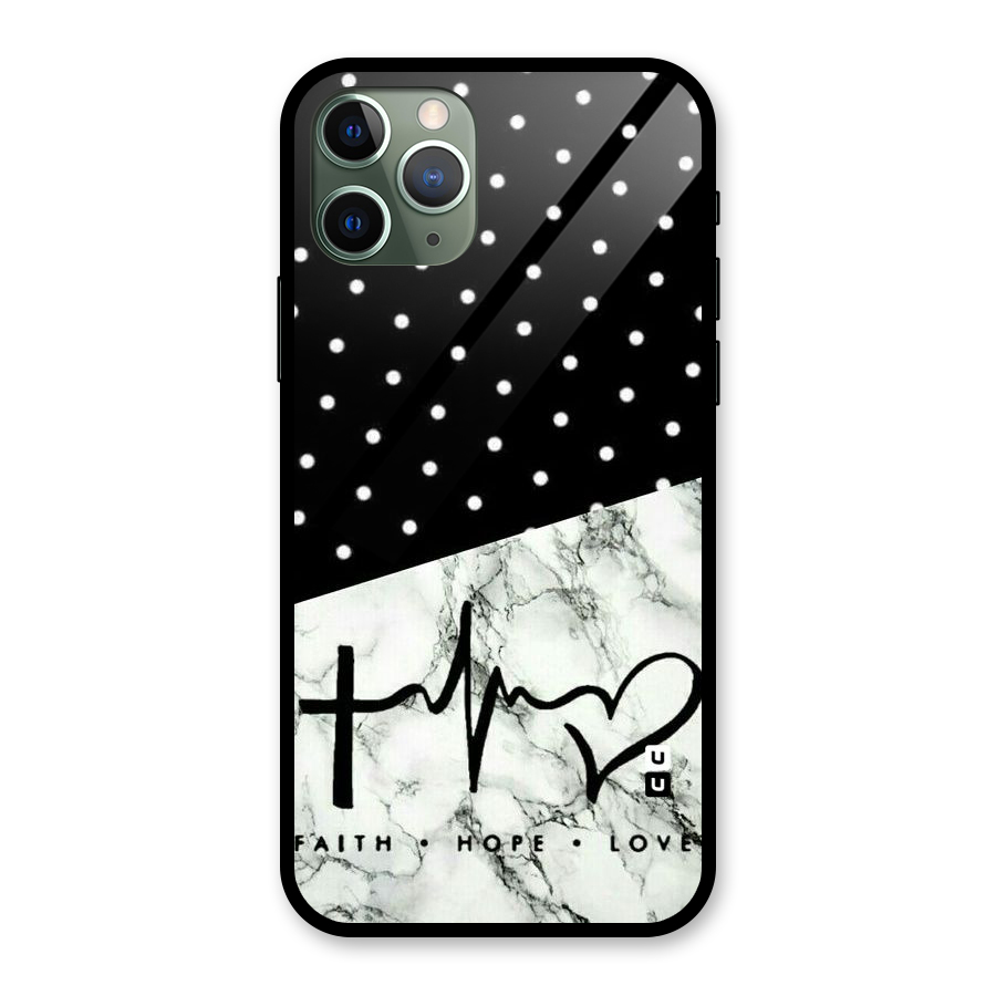 Faith Love Glass Back Case for iPhone 11 Pro