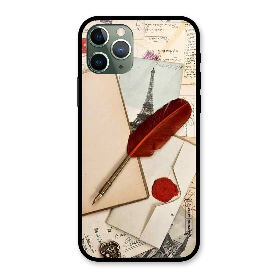 Feather Beauty Glass Back Case for iPhone 11 Pro
