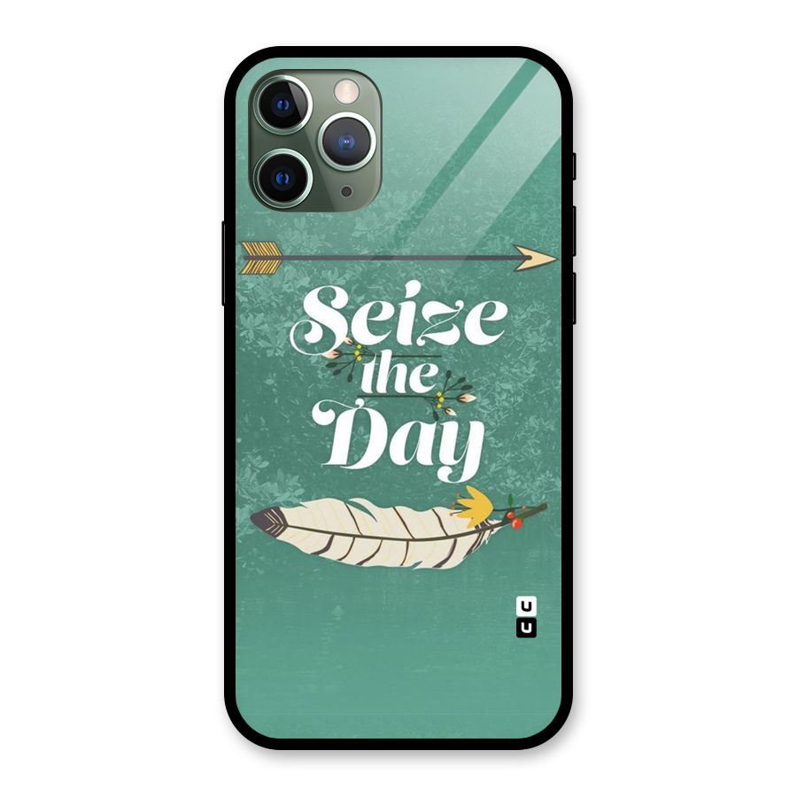 Feather Seize Glass Back Case for iPhone 11 Pro